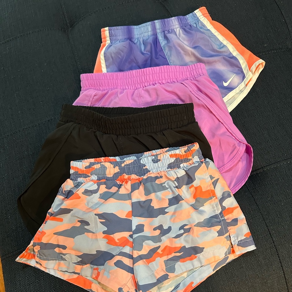 Girls Athletic Shorts Lot (4 all size small)